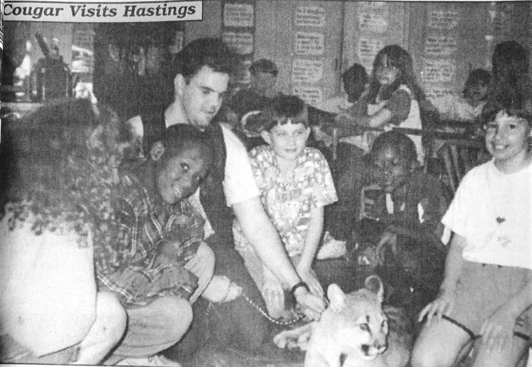 FROM THE BOUND VOLUMES: When a Cougar visited Hastings Elementary